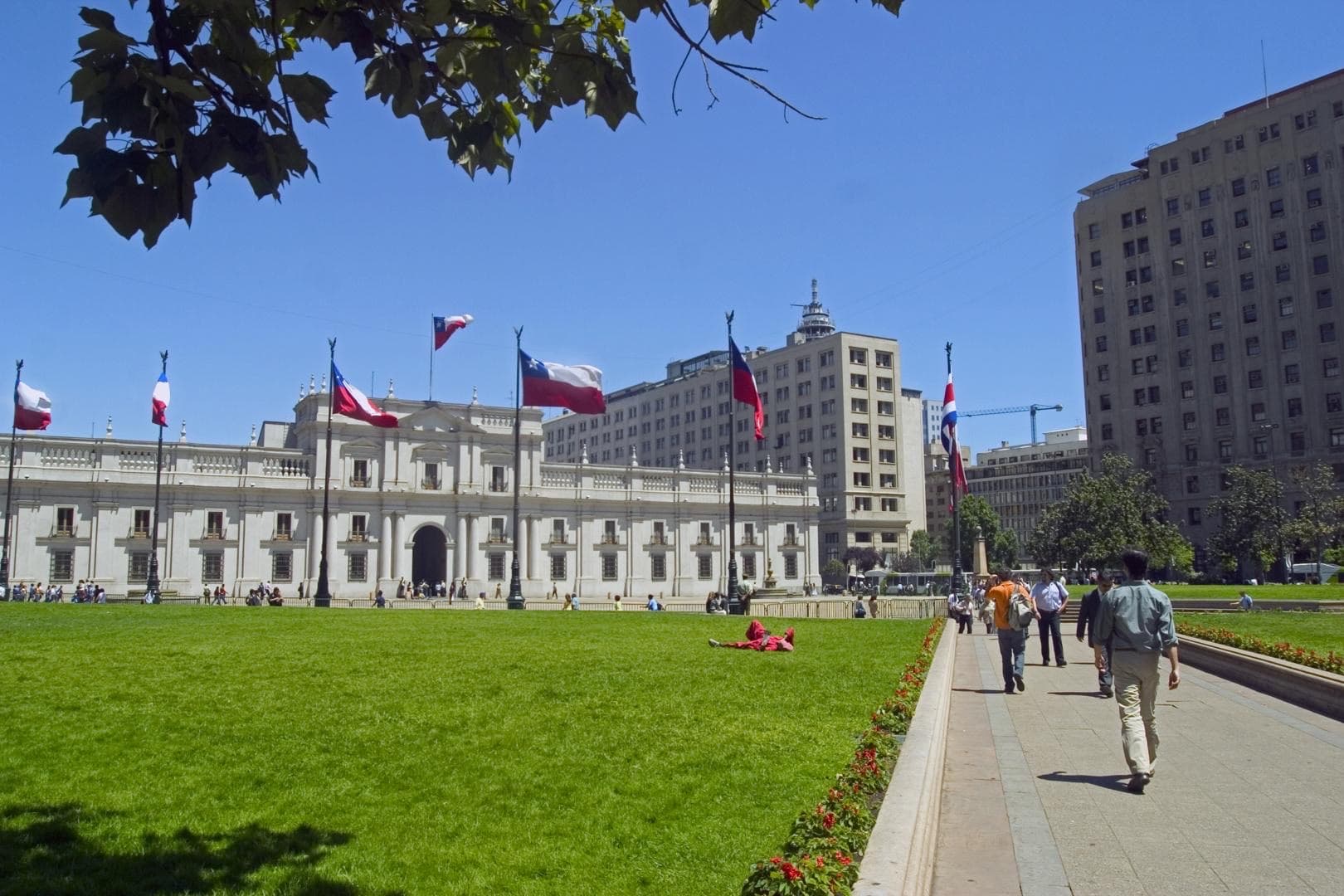 La Moneda Palace in downtown Santiago